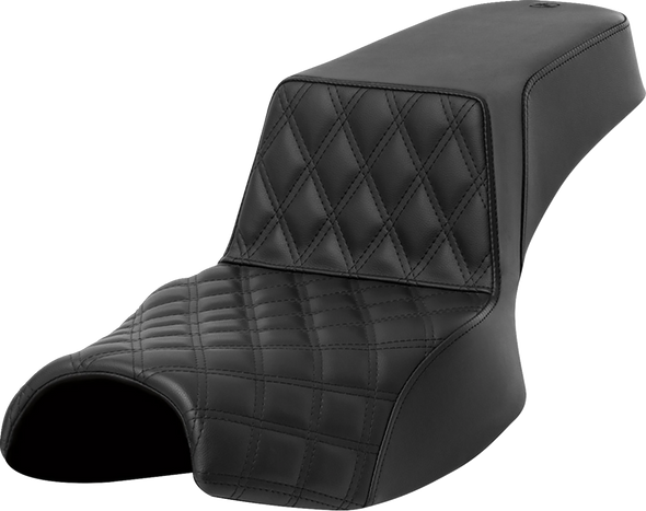 SADDLEMEN Step-Up Seat - Front Lattice Stitch - Extended Reach - Challenger '20-'24 I20-06E-172