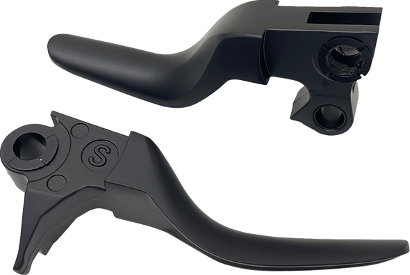 DRAG SPECIALTIES Lever Set - Short - Black H07-0574SMB