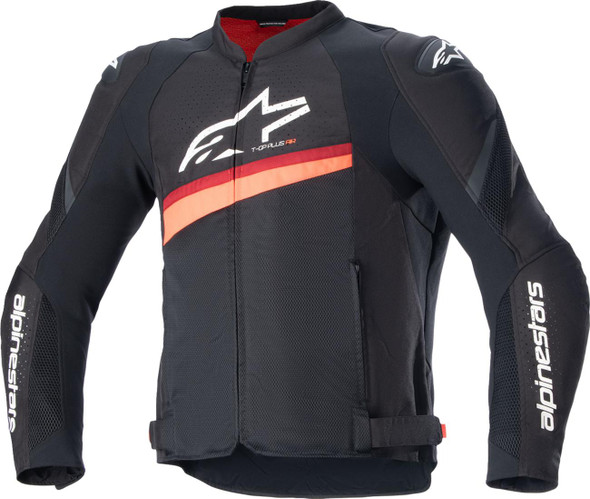  ALPINESTARS T-GP Plus R v4 Airflow Jacket - Black/ Red Fluo - Small 3300624-1030-S 