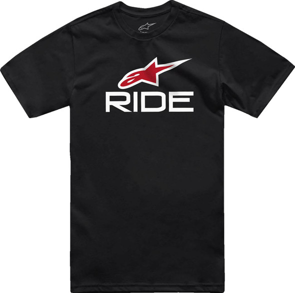  ALPINESTARS Ride 4.0 T-Shirt - Black/White/Red - Medium 1214-73112-123-M 