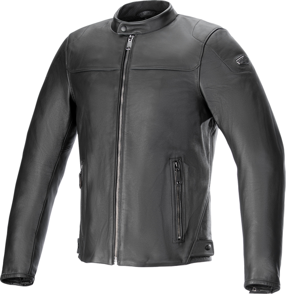 ALPINESTARS Blacktrack Leather Jacket - Black - 4XL 3103824-1100-4X