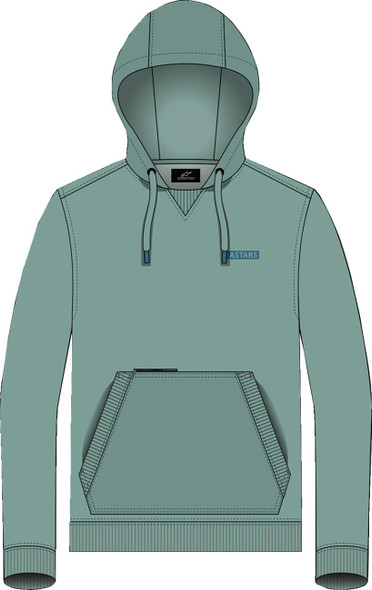  ALPINESTARS Rooted Pullover Hoodie - Green - Large 1214-51300-60-L 