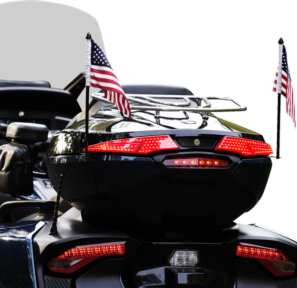 SHOW CHROME LED Trunk Light - Red Lens - Spyder RT LTD/F3 LTD 41-265R 