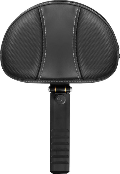  SADDLEMEN Backrest - Dominator - Carbon Fiber w/ Gray Stitching - XL '04-'22 15708D 