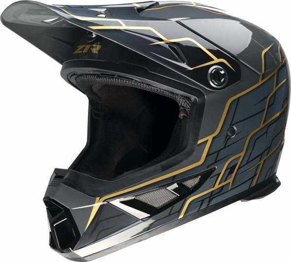  Z1R Rise 2.0 Helmet - Hyacinth - Black/Gold - Large 0110-8628 