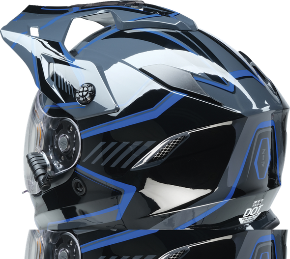  Z1R Range Snow Helmet - Rotor - Black/Blue - Small 0101-17254 