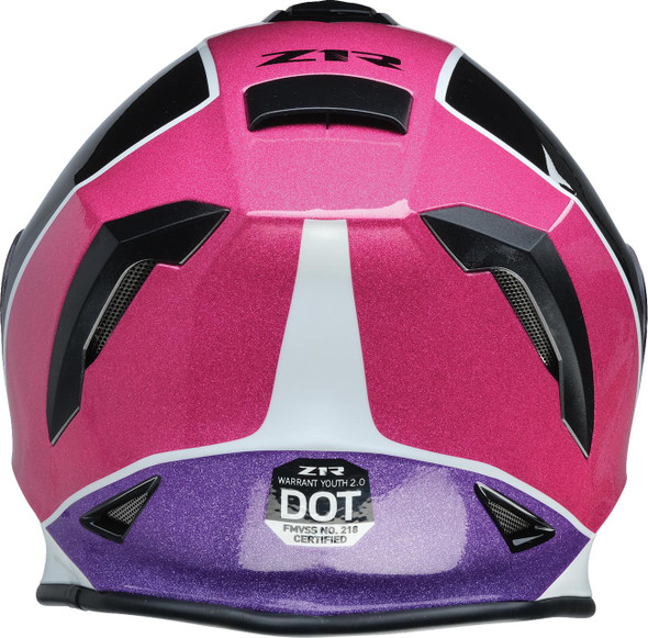 Z1R Youth Warrant Snow Helmet - Fresh Pow - Pink/Purple - Medium 0122-0136 