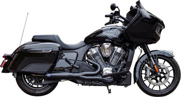  S&S CYCLE 2-into-1 Qualifier Exhaust System - 50-State - Black - Stainless Steel 550-1085 