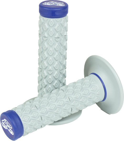 RENTHAL Renthal MX Dual Grips Soft/Firm Blue with ErgoDiamond Dampers G206 