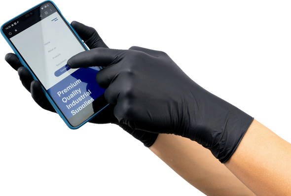 PARTS UNLIMITED Nitrile Gloves - 6.5 MIL - Medium - 100-Pack PU-GLV65BM