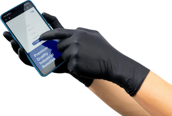  PARTS UNLIMITED Nitrile Gloves - 6.5 MIL - Medium - 100-Pack PU-GLV65BM 