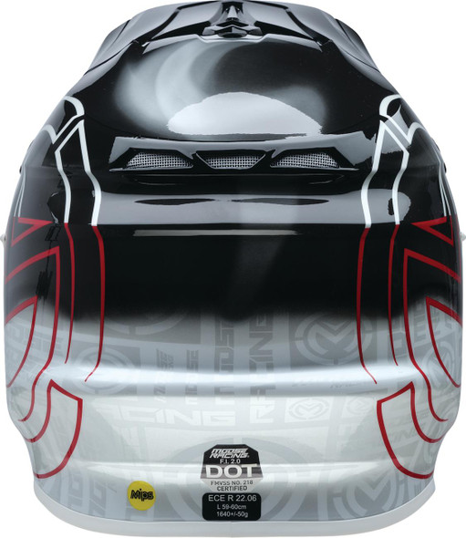  MOOSE RACING F.I. Helmet - Deceit - MIPS - Black/White/Red - Medium 0110-7991 