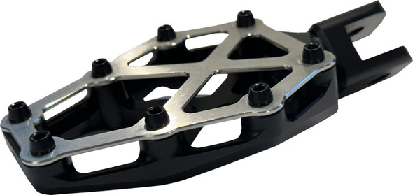  KODLIN USA NXL Footpegs - Black w/ Stainless Steel Cover K73255 