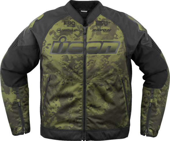  ICON Overlord3* Magnacross Jacket - Green - 2XL 2820-6722 