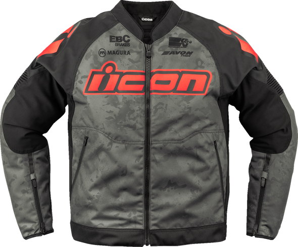 ICON Overlord3* Magnacross Jacket - Gray - Large 2820-6714