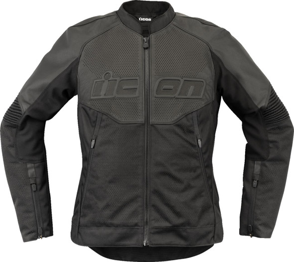  ICON Women's Overlord3* Leather Jacket - Black - Medium 28131084 