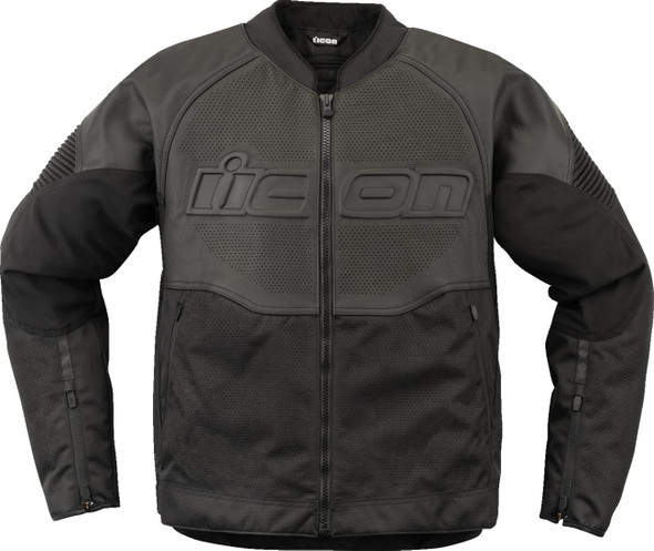  ICON Overlord3* Leather Jacket - Black - Large 2810-4114 