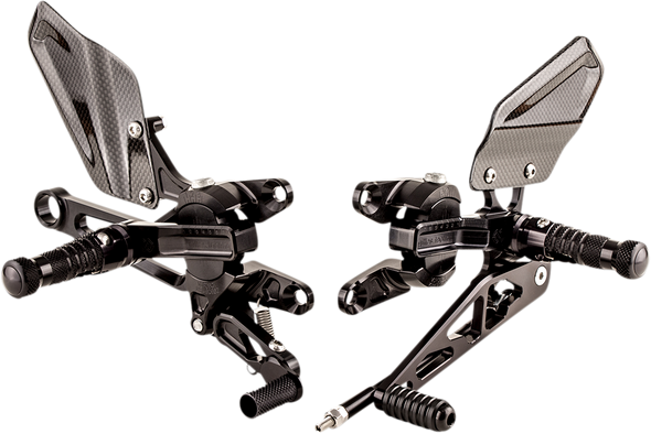 GILLES TOOLING Adjustable Rearset - Black - Aprilia VCR-A03-B GILLES TOOLING Adjustable Rearset - Black - Aprilia VCR-A03-B