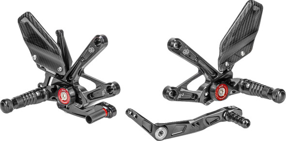  GILLES TOOLING MUE2 Rearset - Black - Yamaha MUE2-Y01-B 