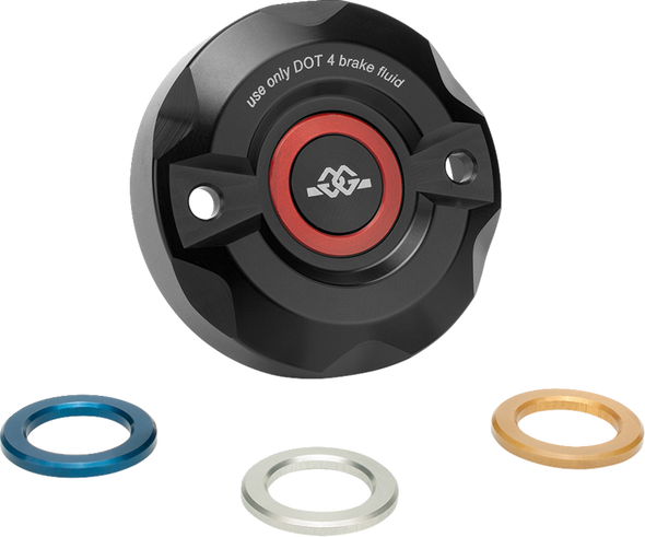 GILLES TOOLING Reservoir Cover - Brake - Front - Black BRC-06-B GILLES TOOLING Reservoir Cover - Brake - Front - Black BRC-06-B