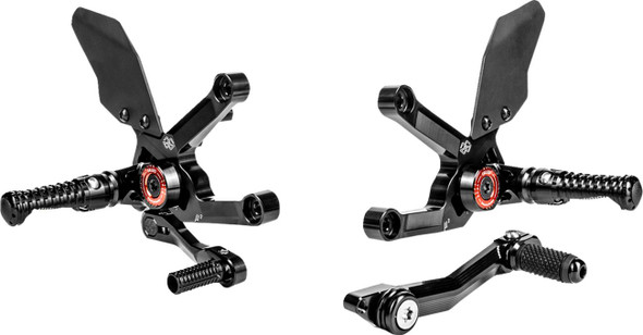  GILLES TOOLING MUE2 Rearset - Black - Triumph MUE2-T01-B 