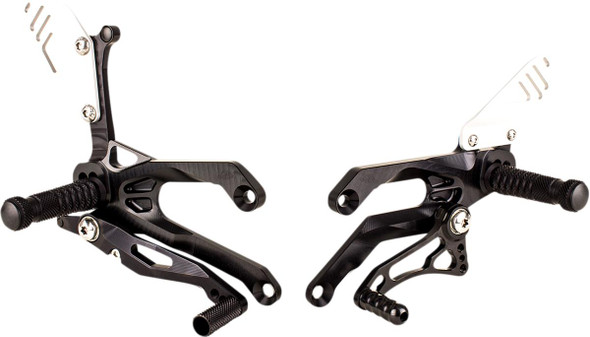  GILLES TOOLING FXR Rearset - Black - Yamaha FXR-Y05-CUP-B 