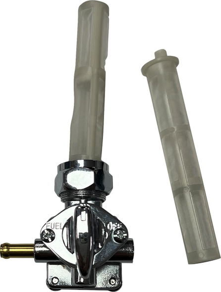 DRAG SPECIALTIES Petcock - Vacuum - Left Outlet - Chrome T03-0100C