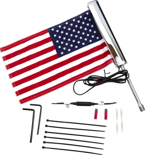  CIRO LED Flagpole - U.S. Flag - Black 70610 