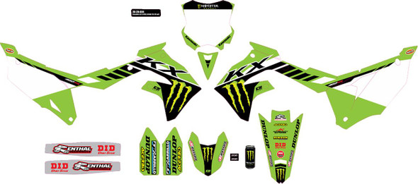  D'COR VISUALS Graphic Kit - Monster Energy 20-20-804 