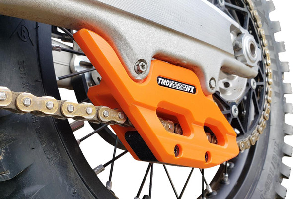  T.M. DESIGNWORKS Factory Edition Chain Guide With Replacement Wear Pad - Orange RCG-KT5-OR 