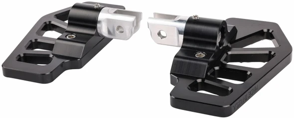  THRASHIN SUPPLY CO. Apex Mini Floorboards - Front - Black TSC-2217-1-SF 