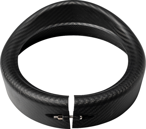 SLYFOX Headlight Trim w/ Visor - 7" - Matte 1508-3112