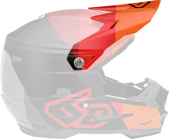  6D HELMETS ATR-2Y Visor - Range - Red 72-4139 
