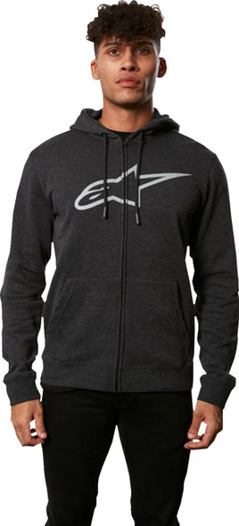  ALPINESTARS Ageless ll Zip Hoodie - Charcoal/Gray - Large 103853052177L 