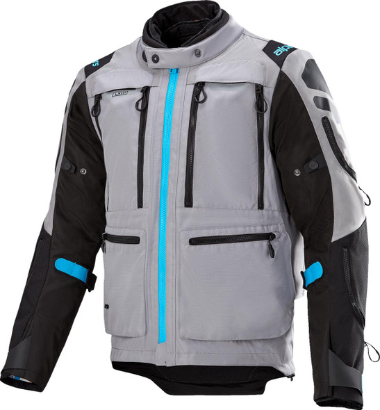  ALPINESTARS Ardent 3in1 Adventure Touring Jacket - Gray/Black/Blue - Medium 3204423-9117-M 