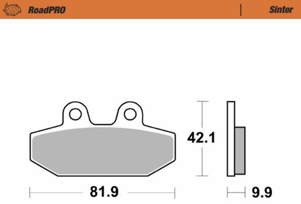  MOTO-MASTER Brake Pads - Sintered Series 414502-PU 