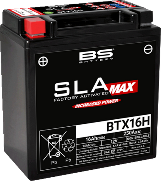 BS BATTERY Battery - BTX16H (YTX) 300896