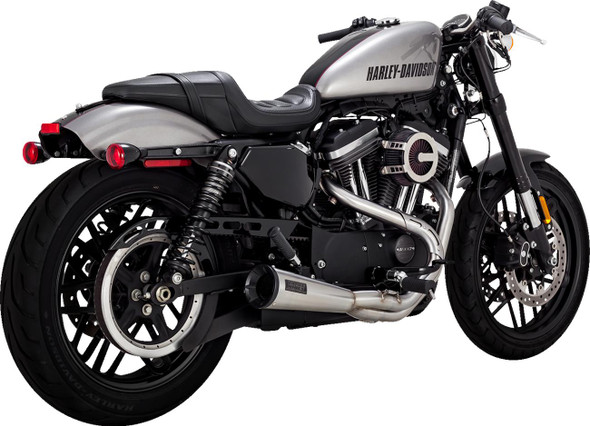  VANCE & HINES 2-into-1 Upsweep Exhaust System - Stainless Steel 27637 