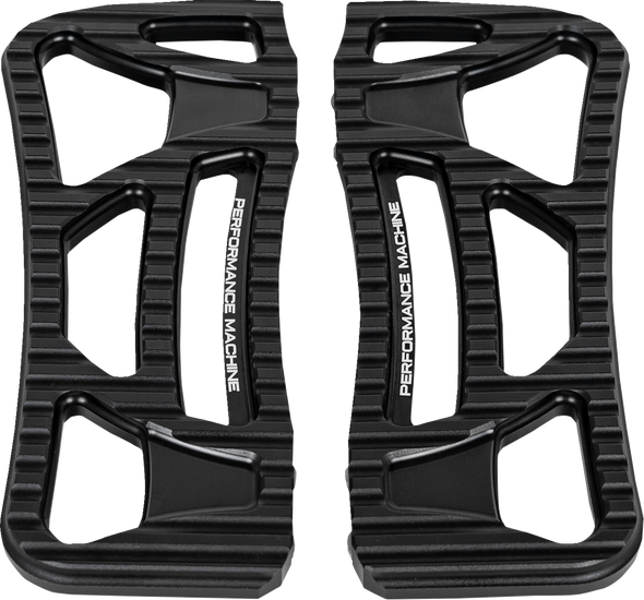 PERFORMANCE MACHINE (PM) Drifter Floorboards - Rider - Black Ops - FL 0036-1025-SMB