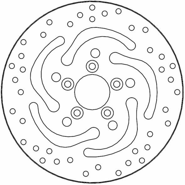  MOTO-MASTER Brake Rotor - Rear - Halo 110864-PU 