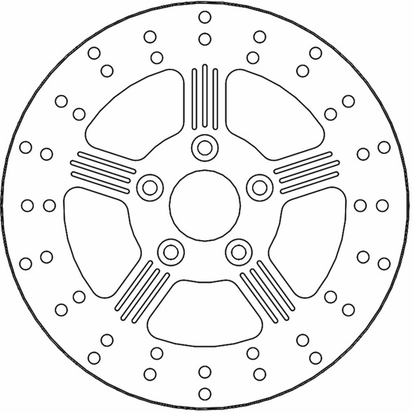  MOTO-MASTER Brake Rotor - Rear - Adrian 110849-PU 