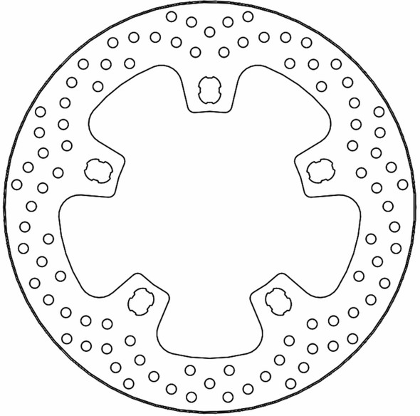  MOTO-MASTER Brake Rotor - Front Right/Front Left - Halo 110761-PU 