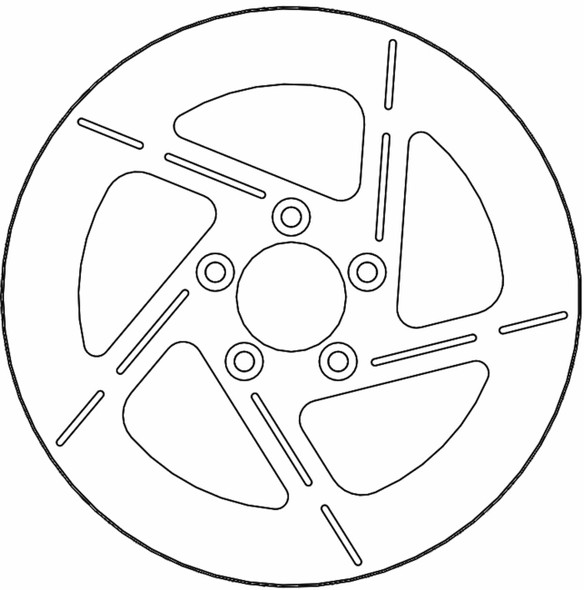  MOTO-MASTER Brake Rotor - Rear - Tulsa 110759-PU 