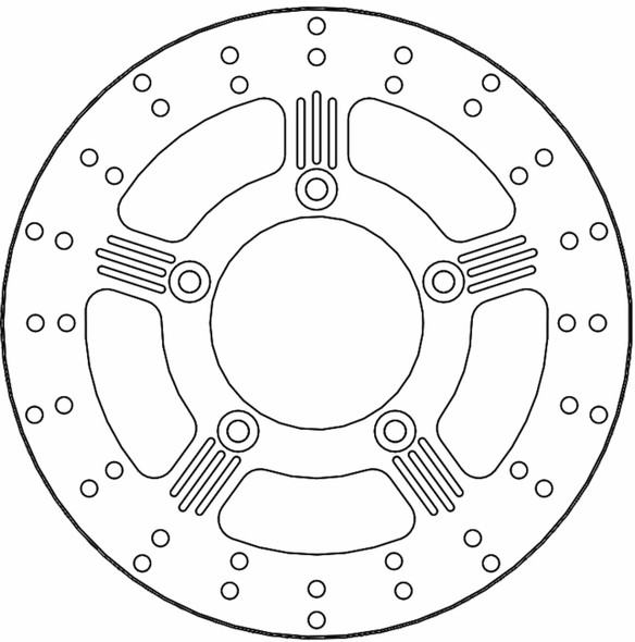  MOTO-MASTER Brake Rotor - Rear - Adrian 110753-PU 
