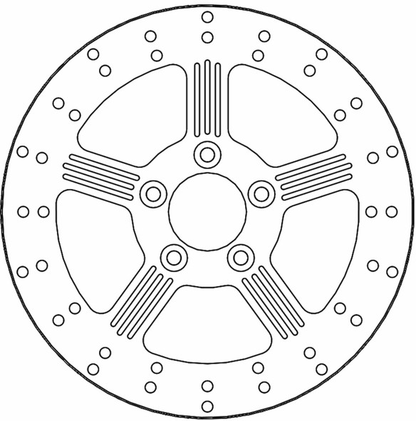  MOTO-MASTER Brake Rotor - Rear - Adrian 110752-PU 