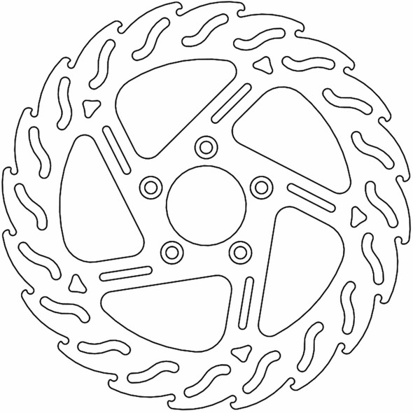 MOTO-MASTER Brake Rotor - Front Left - Flame 110744-PU 