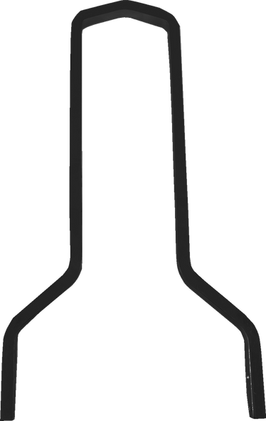 DRAG SPECIALTIES Square Sissy Bar - Tall - Black - 11" W X08-0044GBT
