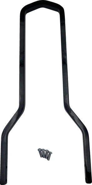  DRAG SPECIALTIES Round Sissy Bar - Black - 14.75"H x 8.75"W X08-0040GBT 
