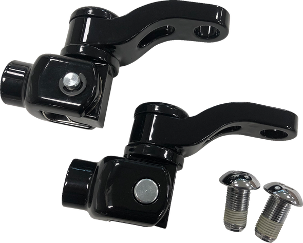 DRAG SPECIALTIES Passenger Peg Mount - Adjustable - Black 78561B