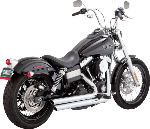  VANCE & HINES Big Shots Staggered Exhaust System - Chrome 17958 